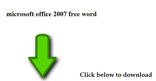 Microsoft Word Download Free 2007